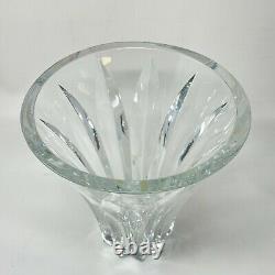 Vintage Baccarat Heavy Cut Crystal Vase Brigitte Pattern 10 Made In France