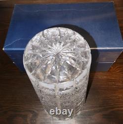 Vintage Bohemian Crystal Hand Cut Queen Lace Vase 10