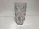 Vintage Bohemian Signed Cut Crystal Glass Vase