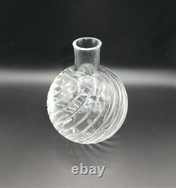 Vintage Cyclades BACCARAT Signed Swirl Crystal Cut Glass Vase