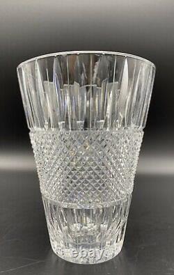 Vintage Czechoslovakia Crystal Bohemia Hand Cut Glass Bouquet Vase Centerpiece