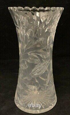 Vintage Fancy Cut Glass Vase