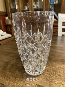 Vintage Heavy Pressed Crystal Vase European 8