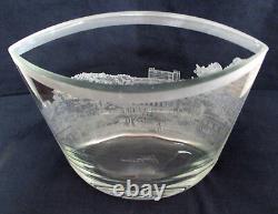 Vintage Josef Puehringer Crystal Cave Marthas Vineyard Cut Crystal Glass Vase EX