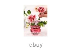 Vintage Kagami Crystal Rose Bowl (with Flower Net)