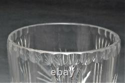 Vintage Lausitzer Heavy Deep Cut Crystal Vase Hobstar 9 Over 4 Pounds Germany