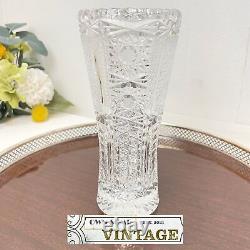 Vintage MCM Bohemian Crystal Bouquet Table Vase