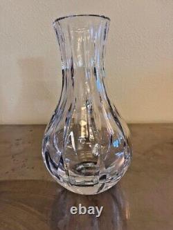 Vintage Nambe Lead Crystal Glass Vase Heavy Cut Large Handcrafted Art 11 RARE