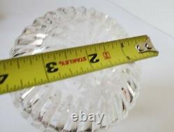 Vintage Waterford Crystal Cut Glass Vase 10 tall vertical cuts Maeve style