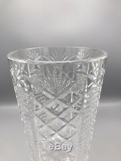 Vintage Waterford Cut Crystal 12 Flower Vase