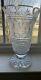 Waterford Crystal Seahorse Signed Irish Cut Glass 10 Footed Vase