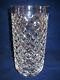 Waterford Crystal Vase 8.25 Cylinder Shape Diamond Cut Gothic Mark Excellent