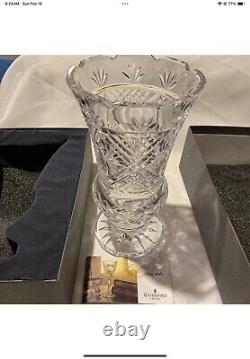 WATERFORD Crystal 1998 MASTER CUTTER 8.5 Footed Vase Samuel Miller Original box