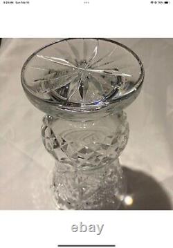 WATERFORD Crystal 1998 MASTER CUTTER 8.5 Footed Vase Samuel Miller Original box