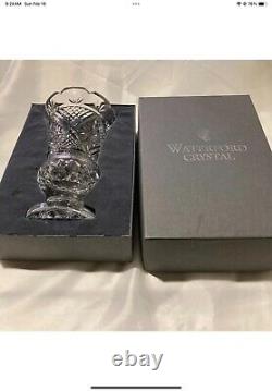 WATERFORD Crystal 1998 MASTER CUTTER 8.5 Footed Vase Samuel Miller Original box