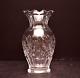 Waterford Giftware Cut Crystal 9 Footed Vase Signed Discontinued Scalloped