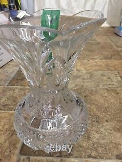Waterford 11th Anniversary Handcrafted Diamond and Wedge Cut crystal vase 12