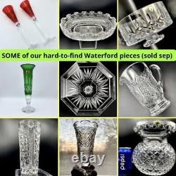 Waterford Crystal Cecily Vase 12 + Frog Cap 10-LB Large Bouquet (MSRP$518) BNIB