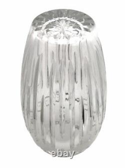 Waterford Crystal Dolmen Large Floral Vase 13 in Braid Star Cuts