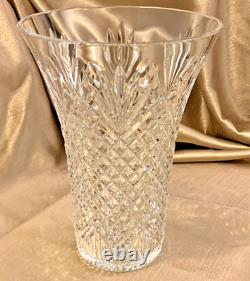 Waterford Crystal EMMET 10 Vase IRELAND Diamond Cut NEAR MINT