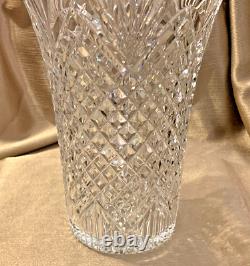 Waterford Crystal EMMET 10 Vase IRELAND Diamond Cut NEAR MINT