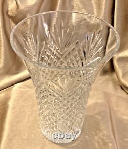 Waterford Crystal EMMET 10 Vase IRELAND Diamond Cut NEAR MINT