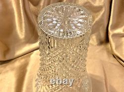 Waterford Crystal EMMET 10 Vase IRELAND Diamond Cut NEAR MINT