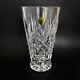 Waterford Crystal Footed Vase 8 Fans Criss Cross Cuts Ireland 1997 Vtg New Tags