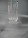 Waterford Crystal Hibernia 8 Vase Heavy Footed Vertical Crosshatch Signed