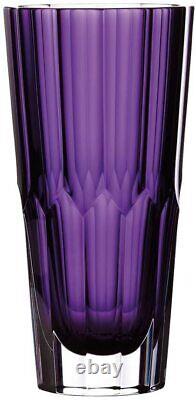 Waterford Crystal Icon Amethyst Flower Vase 12 Modern Gift NEW