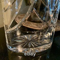 Waterford Crystal Overture Cut 14 Oval Bouquet Vase Made in Ireland Excellent