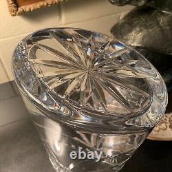 Waterford Crystal Overture Cut 14 Oval Bouquet Vase Made in Ireland Excellent