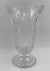 Waterford Crystal Seahorse Vase 10 Inch Scalloped Edge