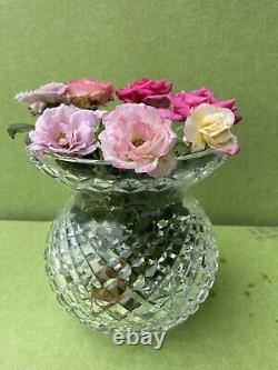 Waterford Cut Crystal CORSET BOUQUET Centerpiece Vase