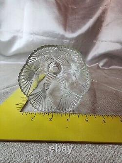 Waterford Cut Crystal Scalloped Centerpiece 10 Footed Flower Bouquet Vase NOS