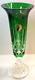 Waterford Lismore Emerald Green Bud Vase #143405 New Box Only Scuffed