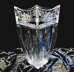 Waterford Marquis 10 Odyssey Draped and Fluted Fan Cut Square Crystal Vase