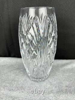 Waterford Master Cutter's Heavy Lead Crystal Hand Cut Vase 10