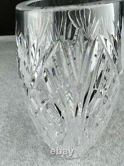 Waterford Master Cutter's Heavy Lead Crystal Hand Cut Vase 10