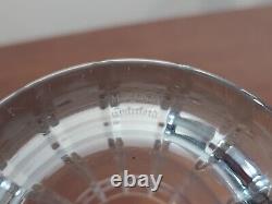 Waterford QUADRATA Marquis Crystal Cut Frosted Squares Glass 12 FLOWER VASE