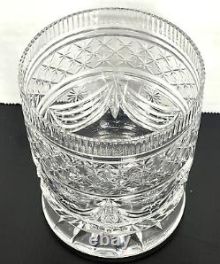 William Yeoward Flora Vase Cut Crystal 4.5 Footed Cachepot Jardeniere