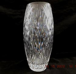 Wonderful Waterford Crystal Etched Signed 10 Pineapple Cut Glass Vase w2s18